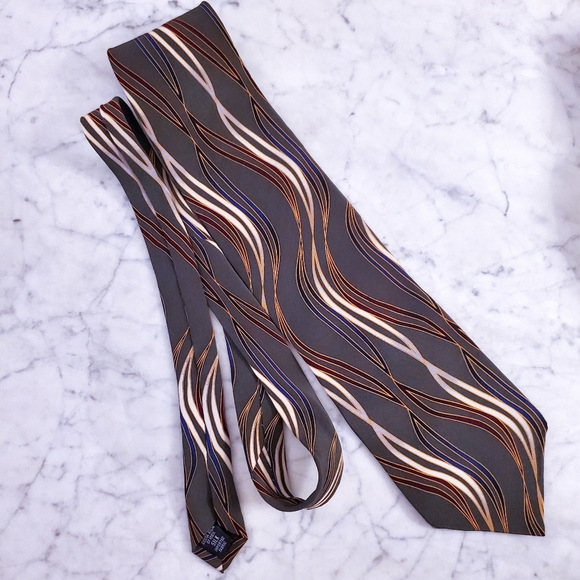 Mid-Century Modern Silk Tie - Picture 1 of 4